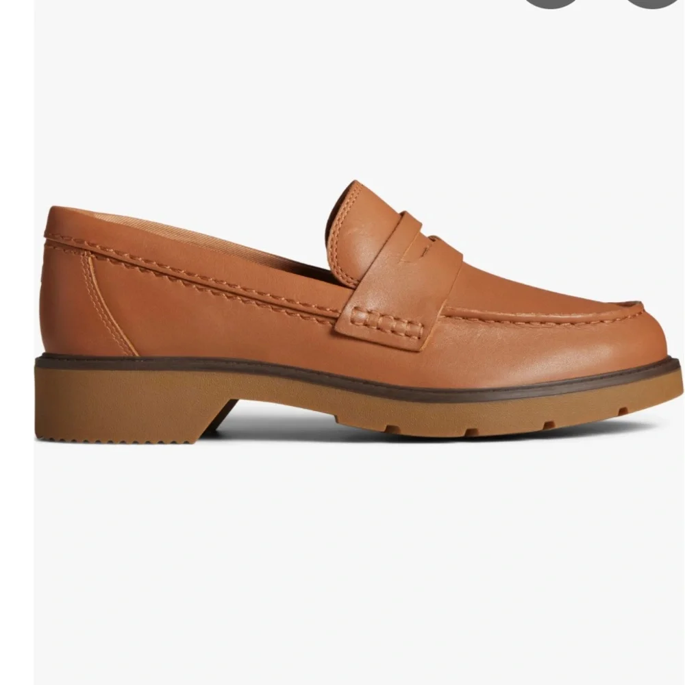 Sperry Women's Tan Leather Penny Loafers